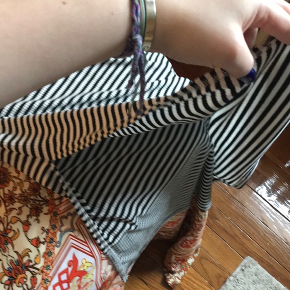 black and white horizontal stripe maxi dress - Picture 2 of 3